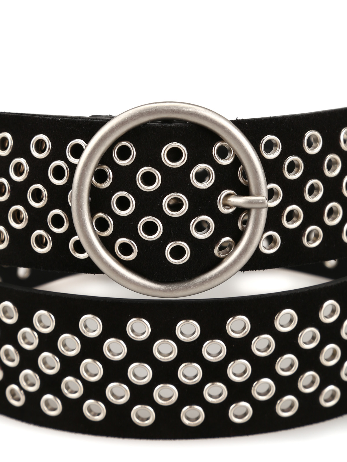 Grommet black suede belt 300607770555 (PHILOSOPHY / ベルト・サスペンダー ) | PHILOSOPHY (フィロソフィ)(1)