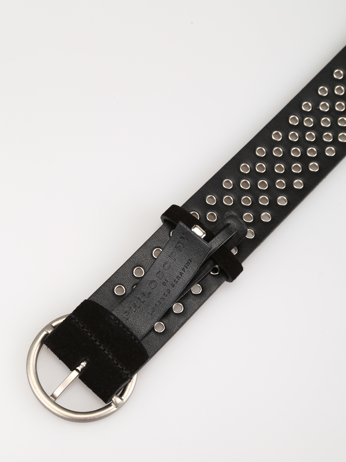 Grommet black suede belt 300607770555 (PHILOSOPHY / ベルト・サスペンダー ) | PHILOSOPHY (フィロソフィ)(2)