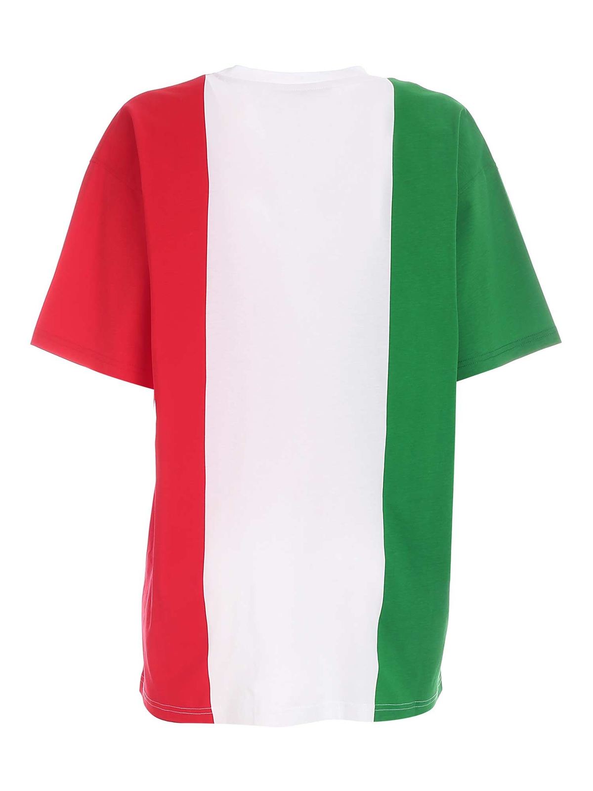 Print oversize multicolor T-shirt 070605401888 (MOSCHINO / Tシャツ・カットソー ) | MOSCHINO (モスキーノ)(1)