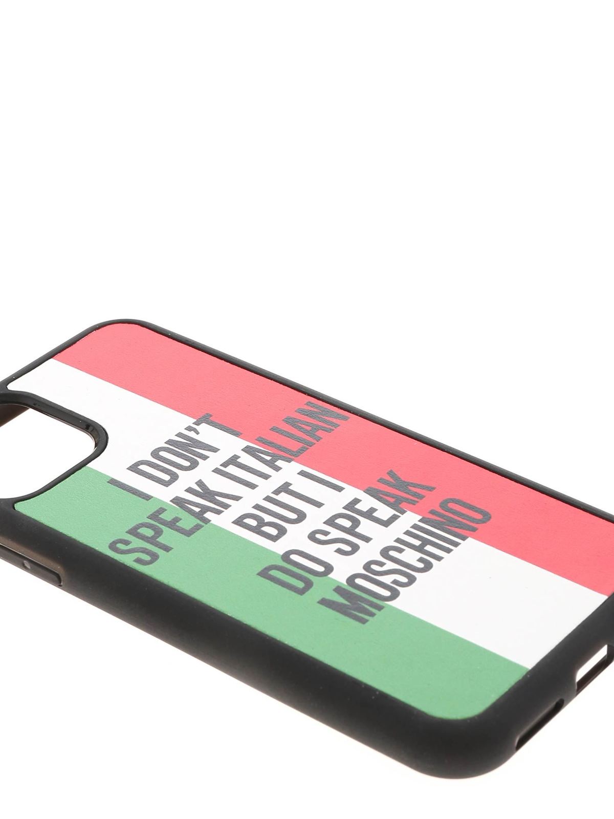 Italian Slogan Iphone 11 Pro cover 795083011888 (MOSCHINO / テックアイテム ) | MOSCHINO (モスキーノ)(2)