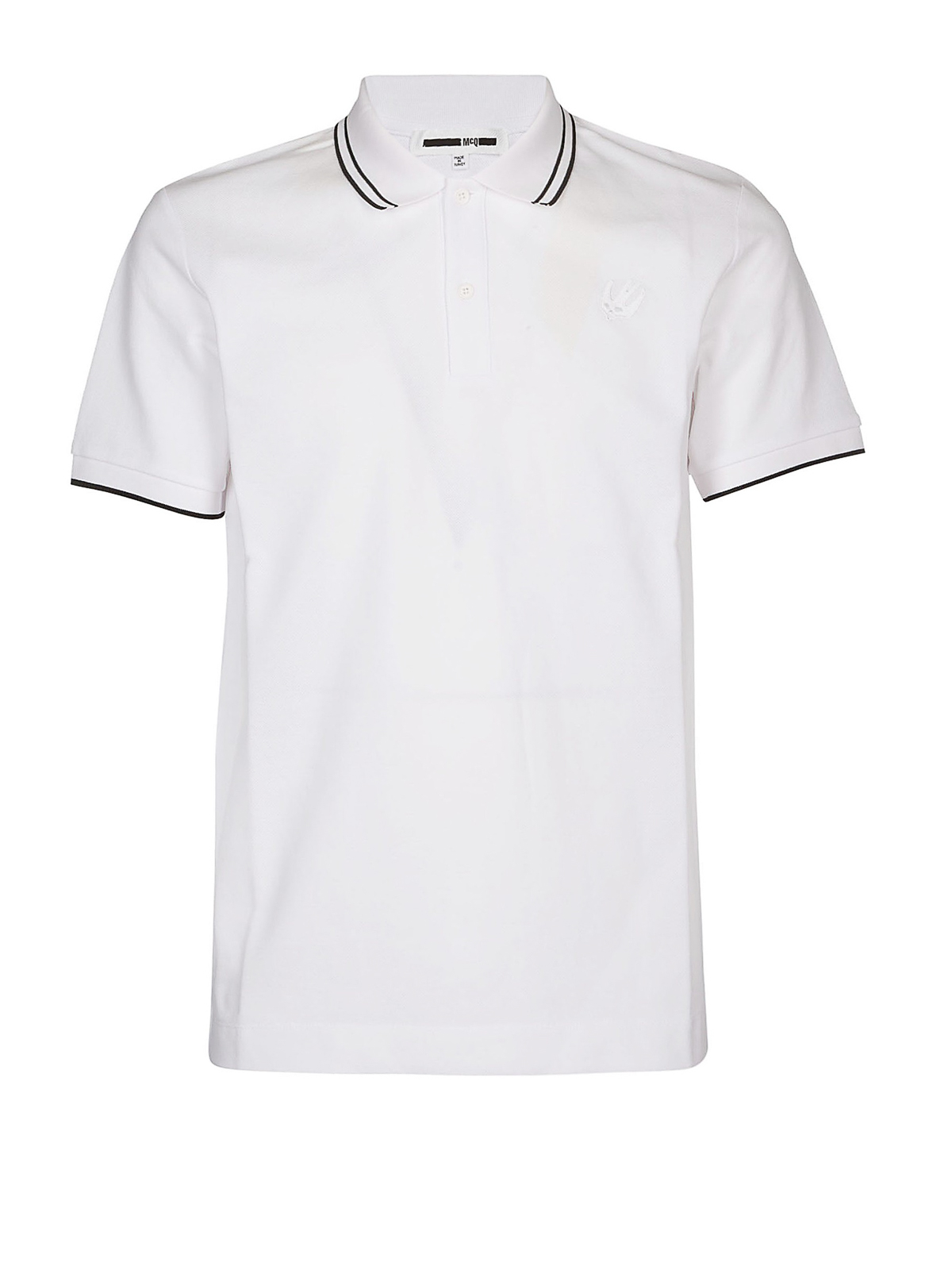 Swallow embroidered white polo shirt 277624RMT729000 (McQ / ポロシャツ ) | McQ (マックキュー)