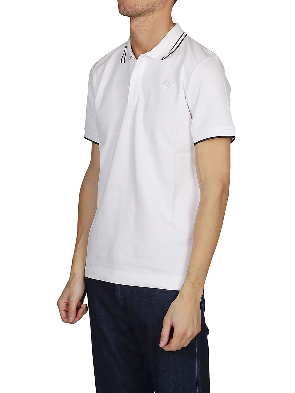 Swallow embroidered white polo shirt 277624RMT729000 (McQ / ポロシャツ ) | McQ (マックキュー)(1)
