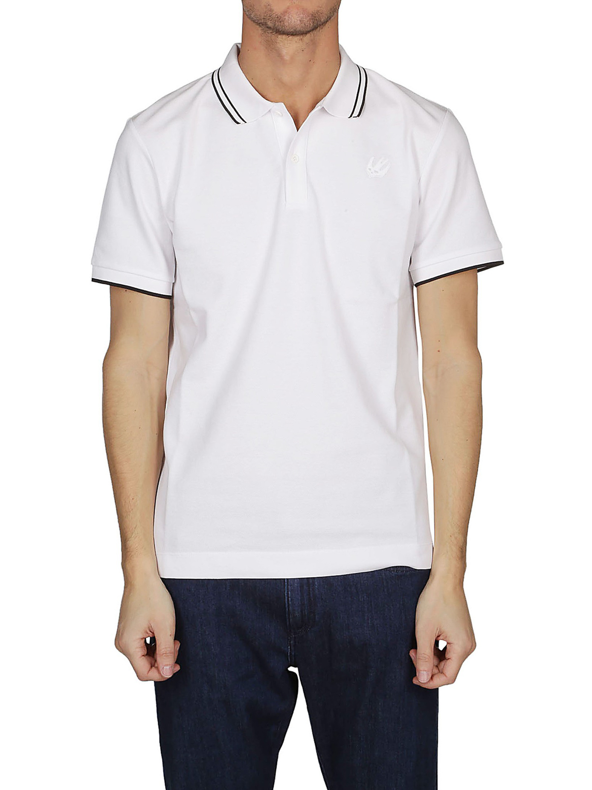 Swallow embroidered white polo shirt 277624RMT729000 (McQ / ポロシャツ ) | McQ (マックキュー)(2)