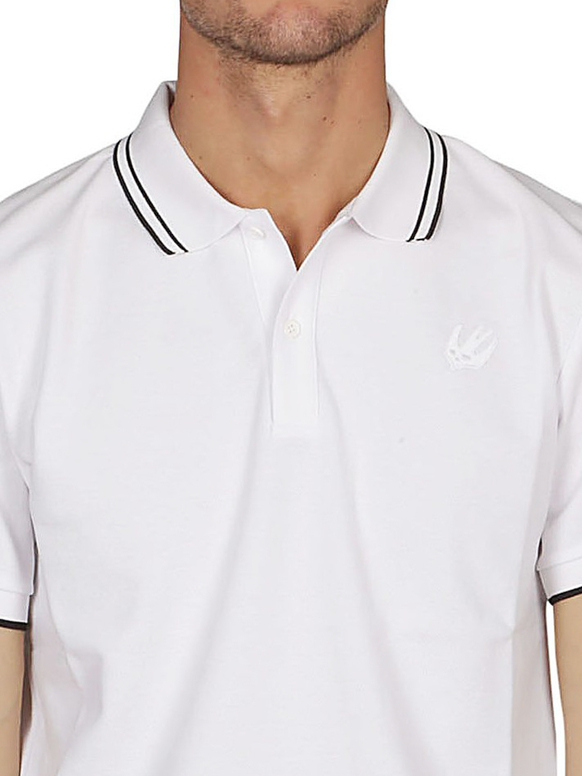 Swallow embroidered white polo shirt 277624RMT729000 (McQ / ポロシャツ ) | McQ (マックキュー)(4)