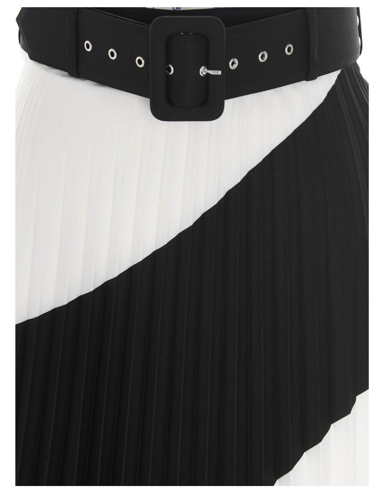 Pleated skirt in white and black OWCC115R21FAB0011001 (Off-White / スカート ) | Off-White (オフホワイト)(2)