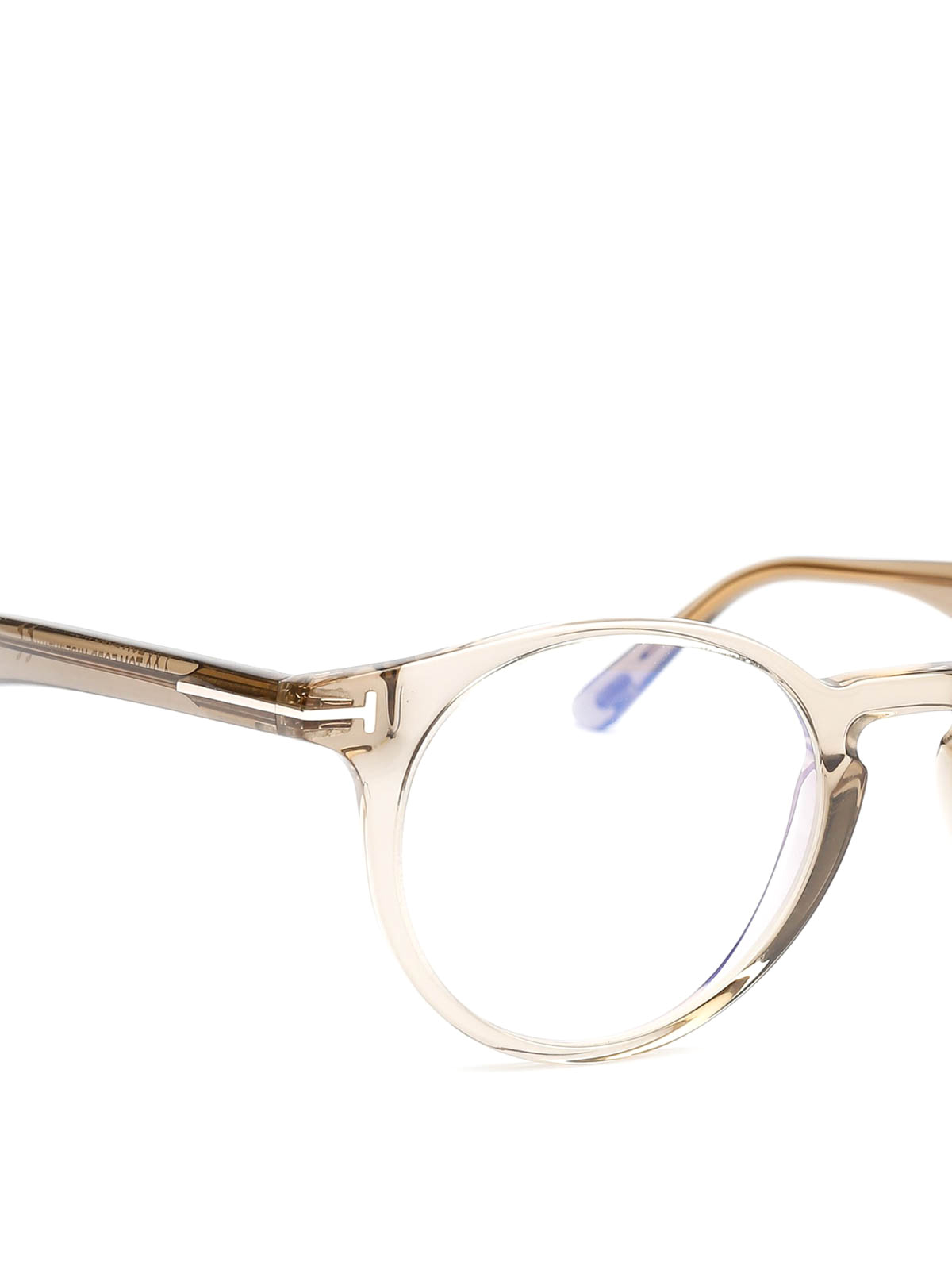 Beige transparent round glasses FT5557B045 (TOM FORD / サングラス・アイウェア ) | TOM FORD (トムフォード)(2)