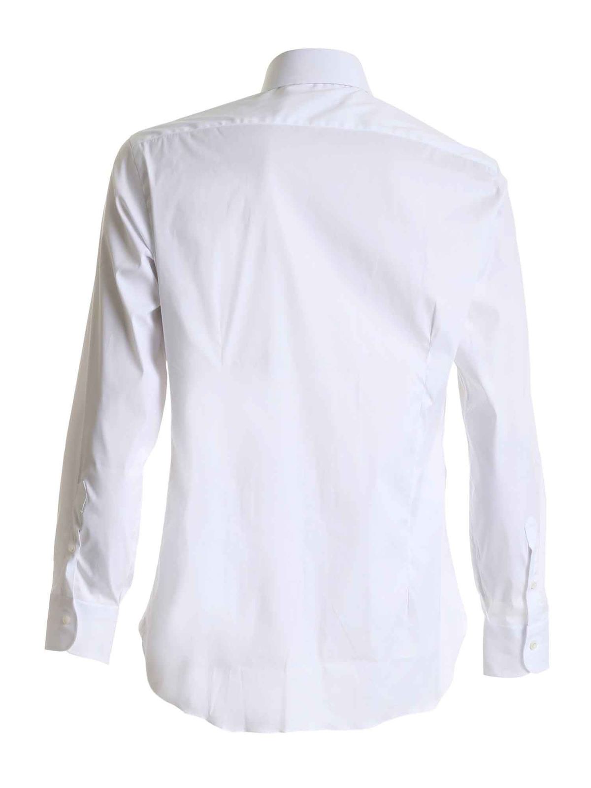 French collar shirt in white I1U132PZ2700 (BARBA / シャツ・ブラウス ) | BARBA (バルバ)(1)