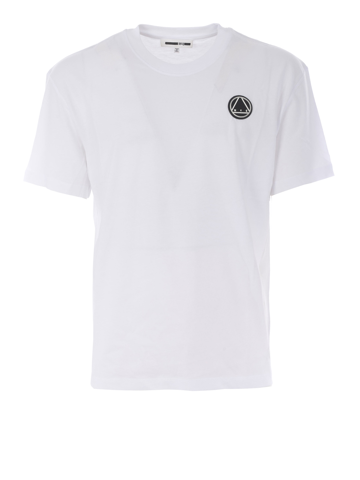 Logo patch white cotton T-shirt 291571RMT869000 (McQ / Tシャツ・カットソー ) | McQ (マックキュー)