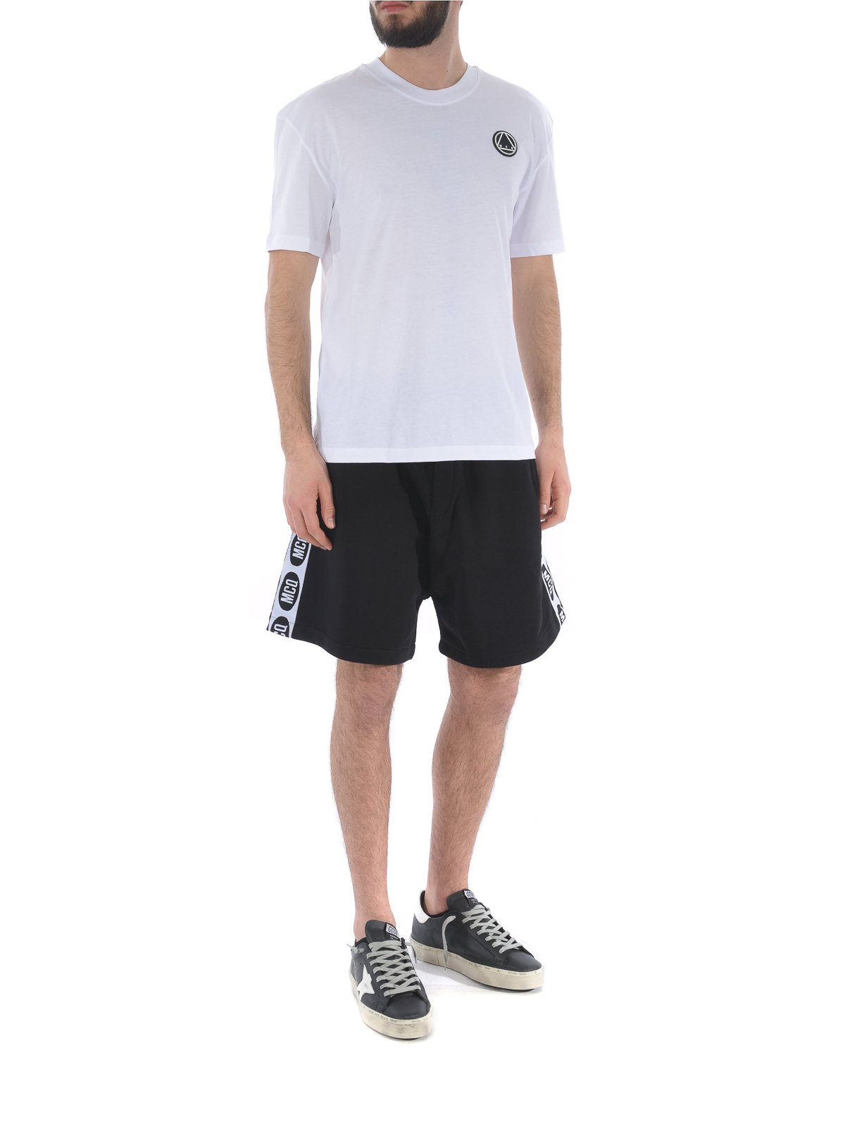 Logo patch white cotton T-shirt 291571RMT869000 (McQ / Tシャツ・カットソー ) | McQ (マックキュー)(1)