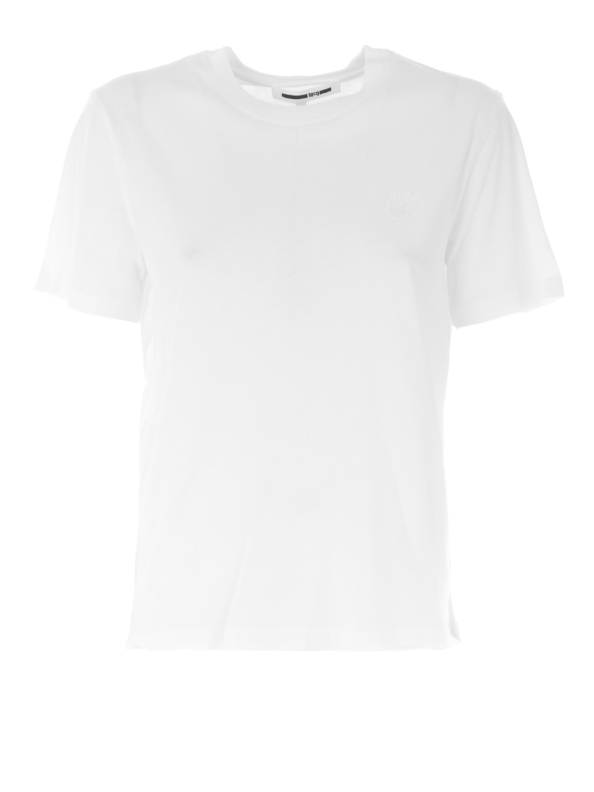 Front logo white cotton T-shirt 473705RMT749000 (McQ / Tシャツ・カットソー ) | McQ (マックキュー)