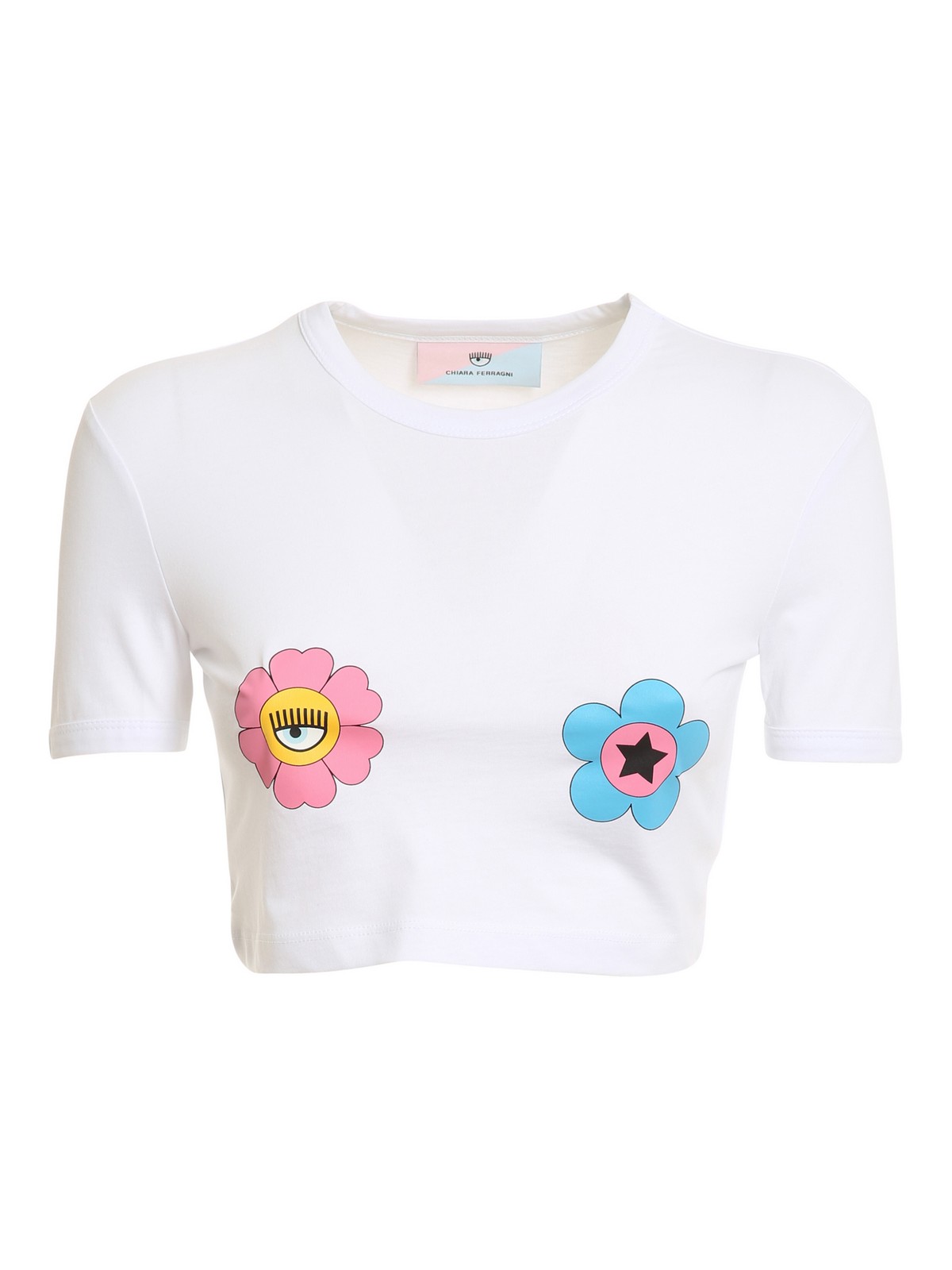 Crop T-shirt 72CBHT04CJT00003 (CHIARA FERRAGNI / Tシャツ・カットソー ) | CHIARA FERRAGNI (キアラ フェラーニ)