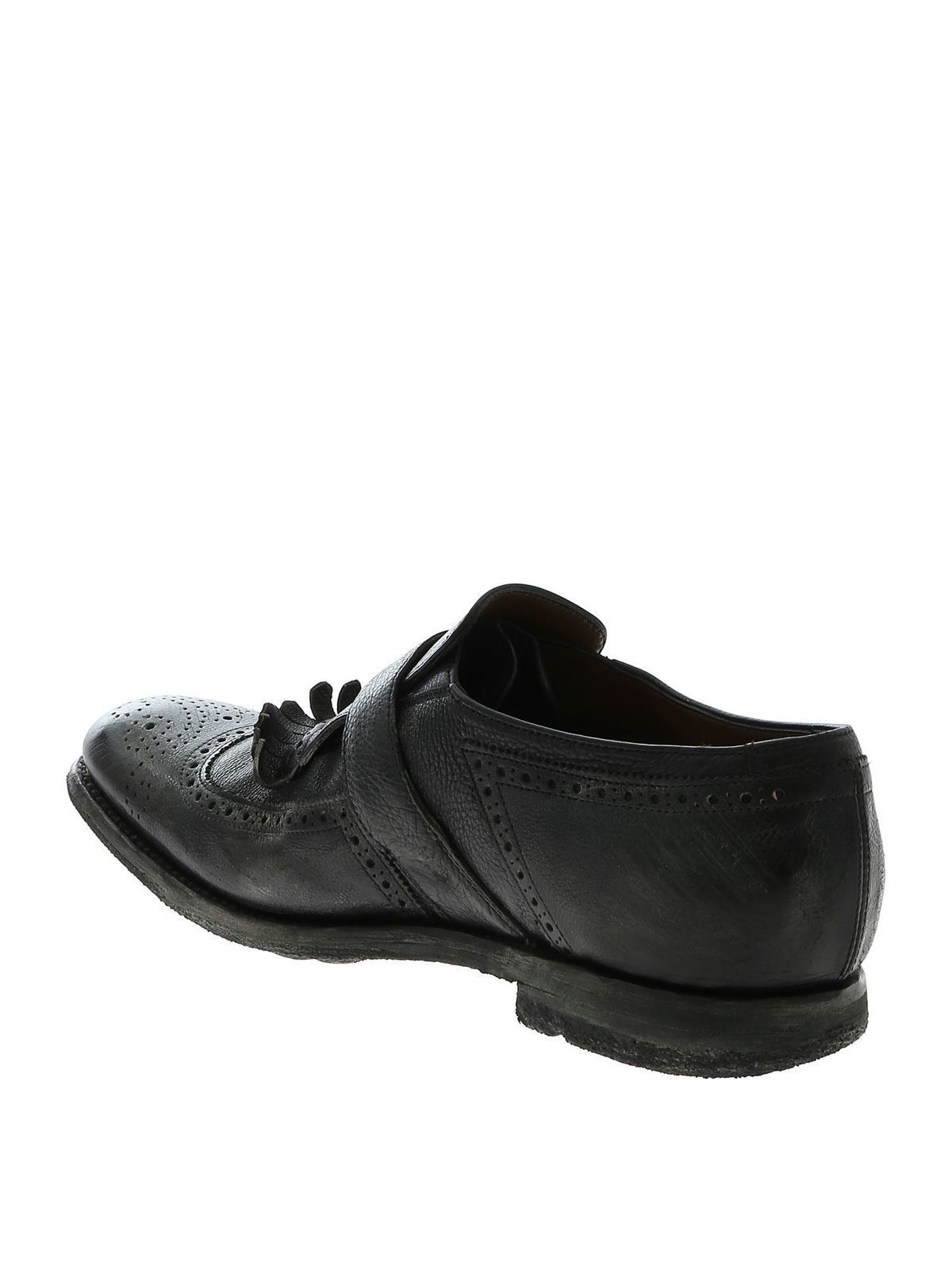 Vintage effect Monk Strap in black EOG0019PWF0AAB (Church's / ローファー ) | Church's (チャーチ)(3)