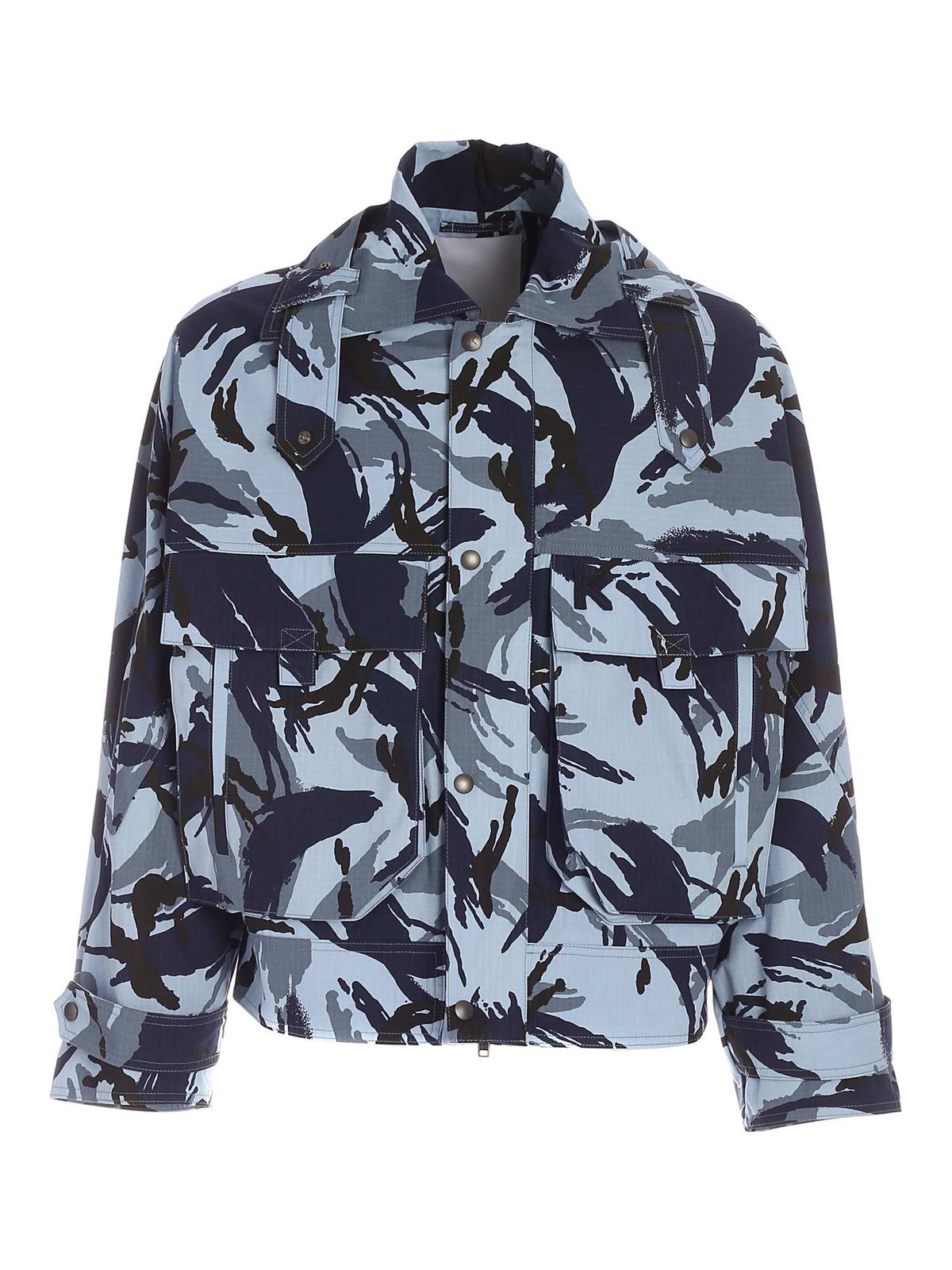 Tropic Camo jacket in blue FB55BL2011PC67 (KENZO / カジュアルジャケット・ベスト ) | KENZO (ケンゾー)