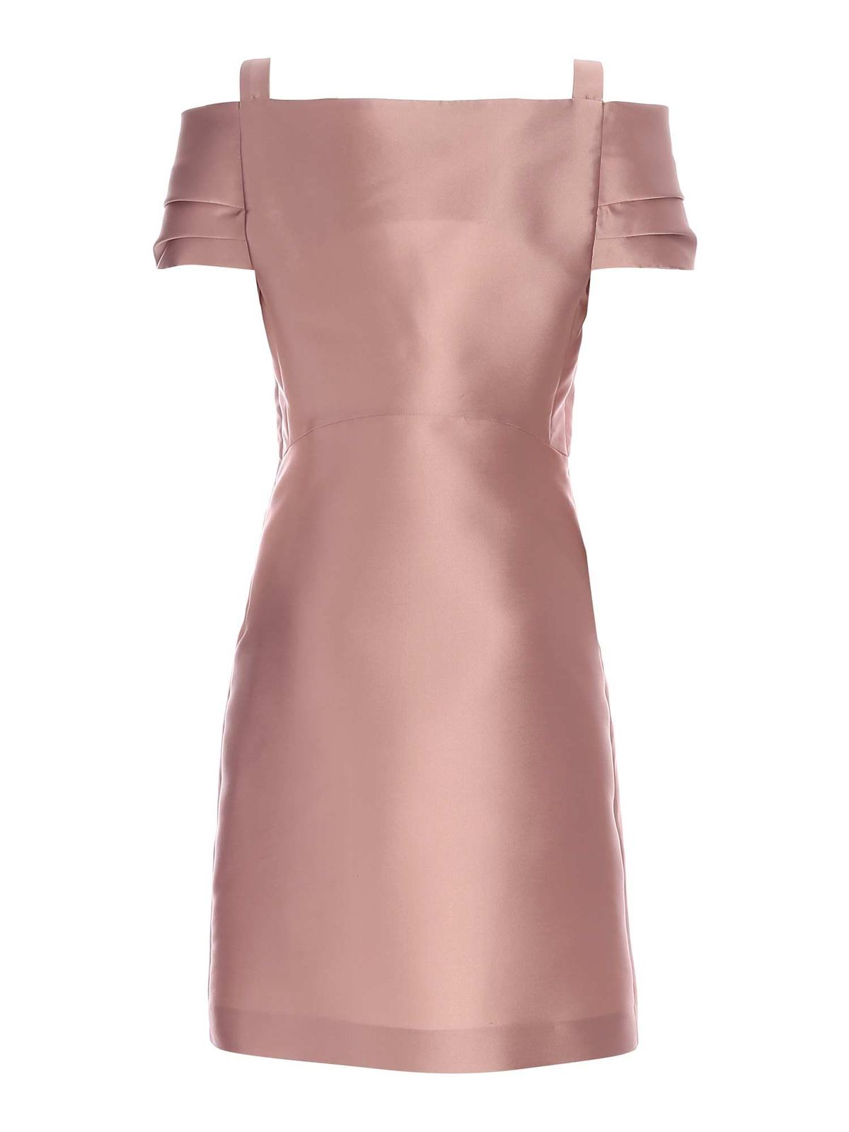 Weave detail dress in antique pink 040416360187 (ALBERTA FERRETTI / ワンピース・ドレス・オールインワン ) | ALBERTA FERRETTI (アルベルタ フェレッティ)(1)