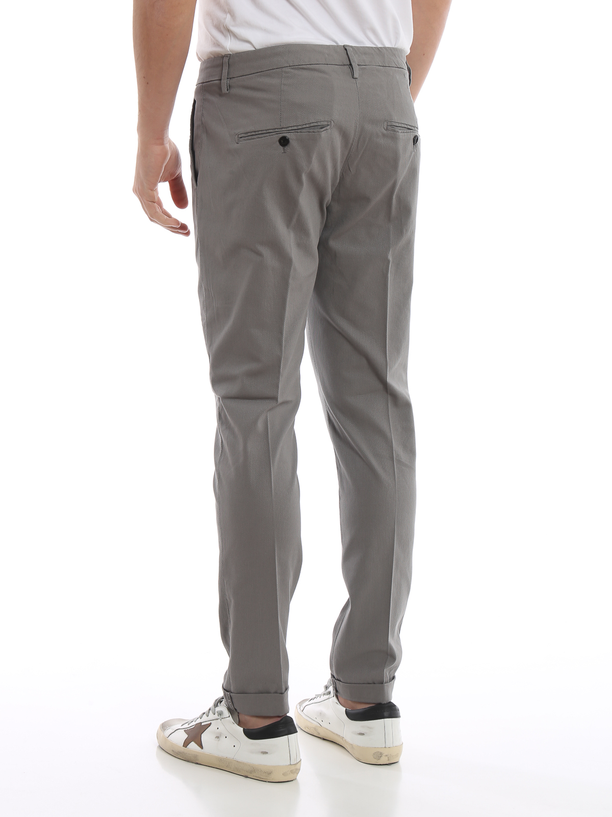 Gaubert grey cotton blend chino trousers UP235CS0080UPTD920 (DONDUP / パンツ ) | DONDUP (ドンダップ)(3)