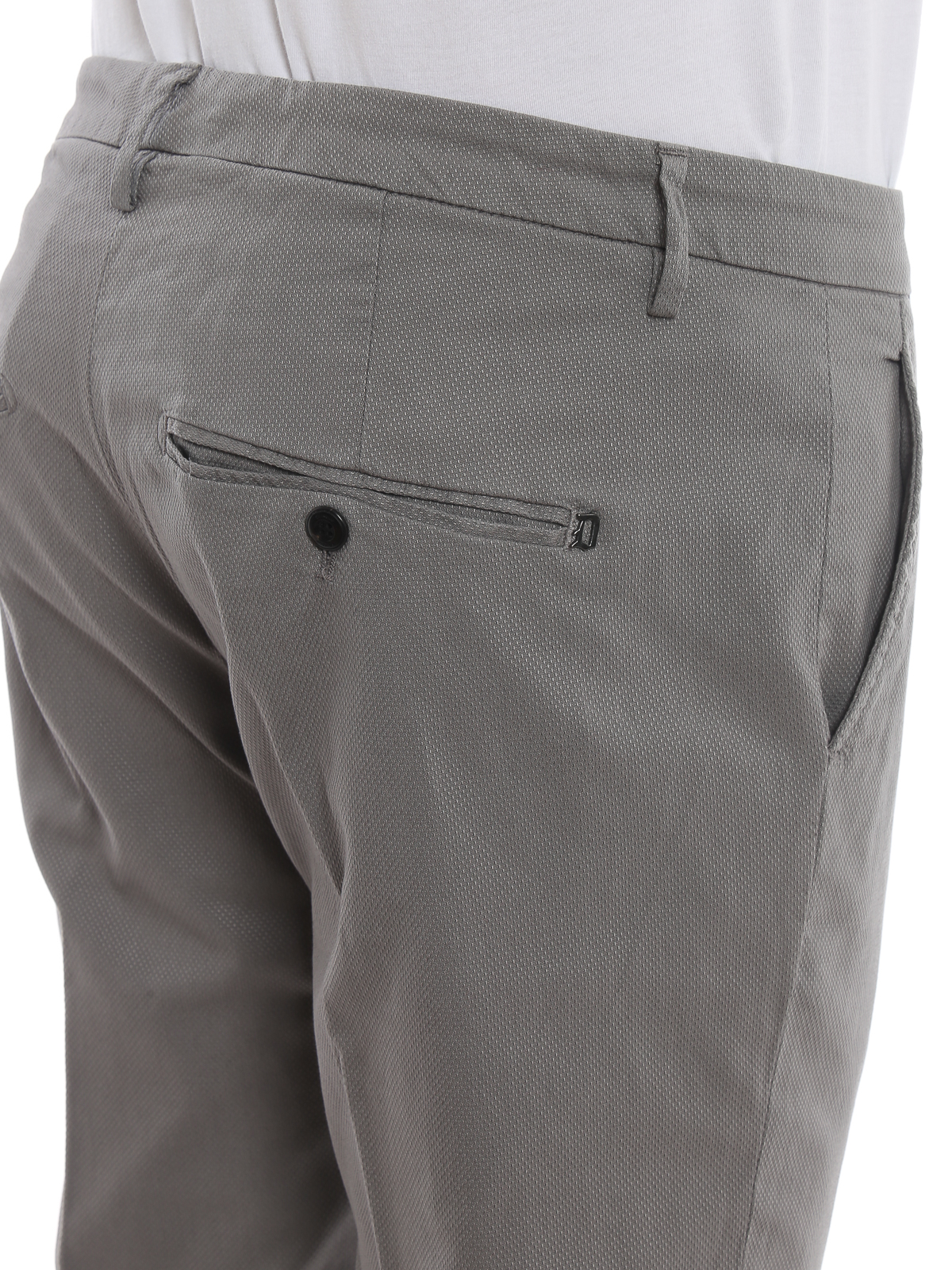 Gaubert grey cotton blend chino trousers UP235CS0080UPTD920 (DONDUP / パンツ ) | DONDUP (ドンダップ)(4)