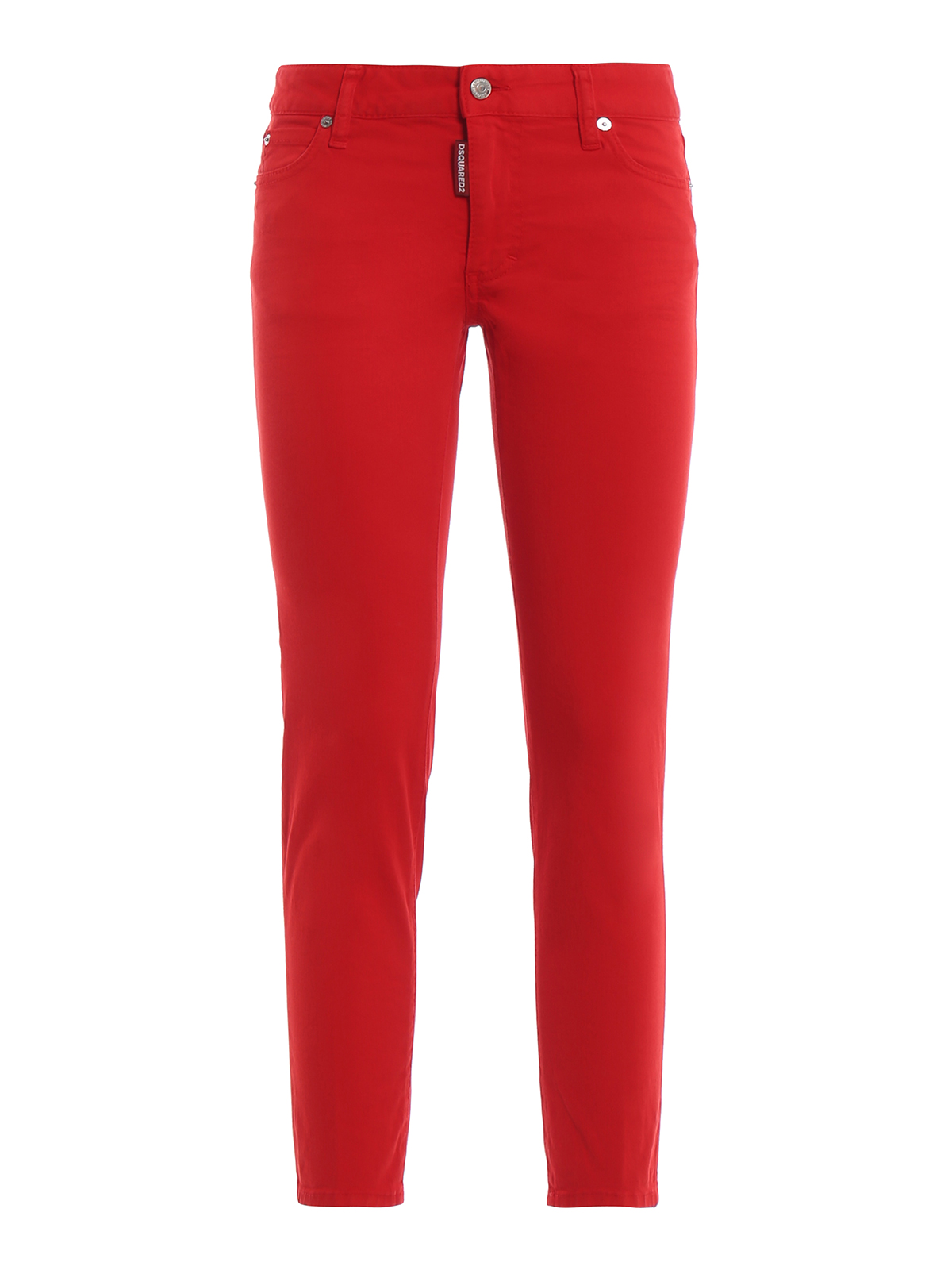 Red medium waist cropped twiggy jeans S75LB0127S44531309 (Dsquared2 / ジーンズ ) | Dsquared2 (ディースクエアード)