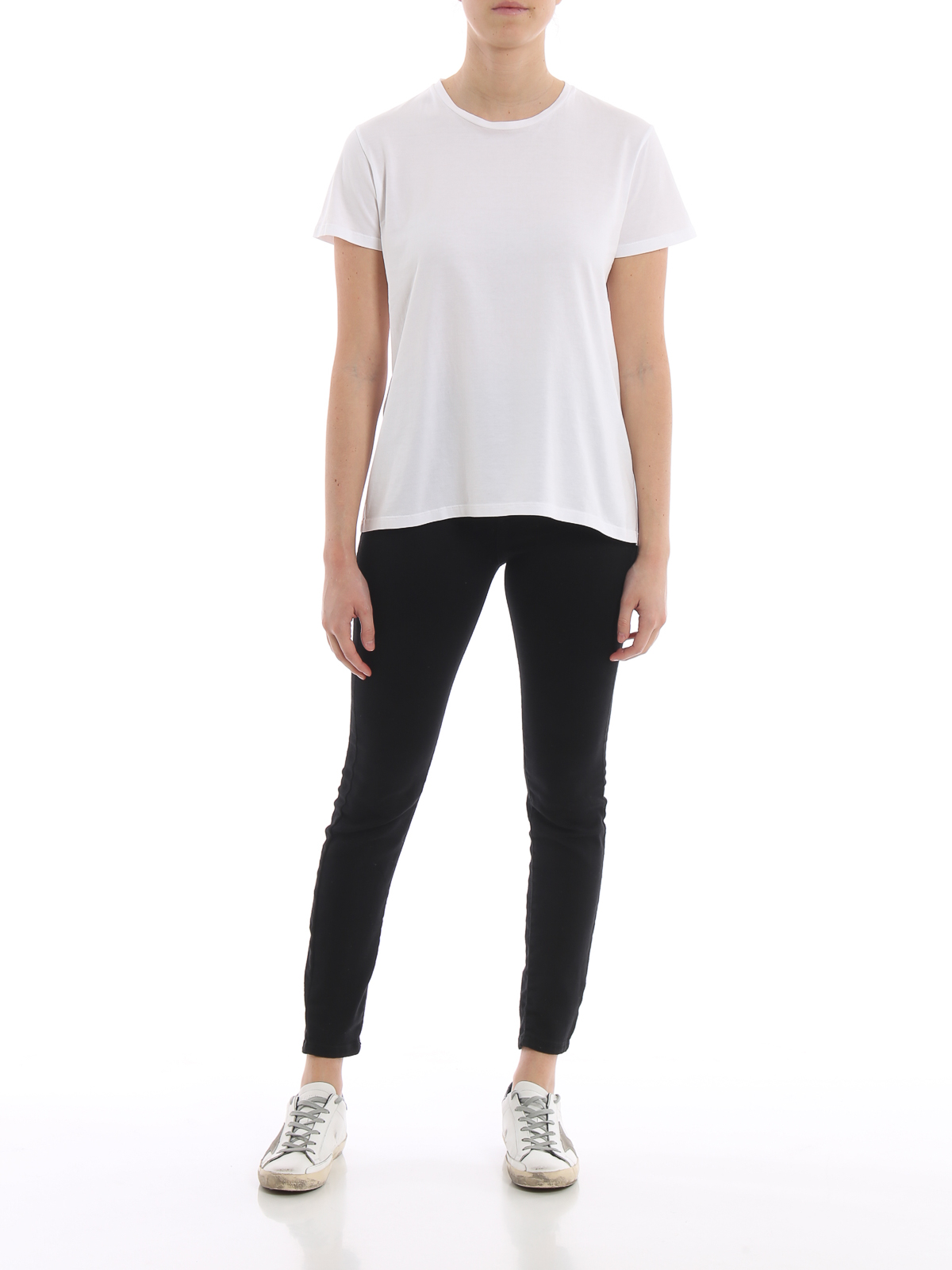 White cotton Tee Z013243885072 (ASPESI / Tシャツ・カットソー ) | ASPESI (アスペジ)(1)