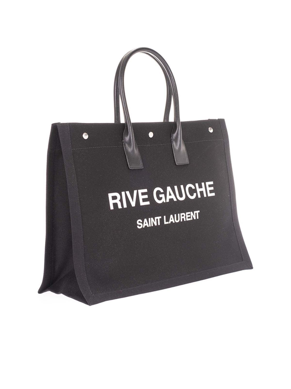 Rive Gauche shopping bag in black 50941596N9E1070 (Saint Laurent / トートバッグ ) | Saint Laurent (サンローラン)(2)