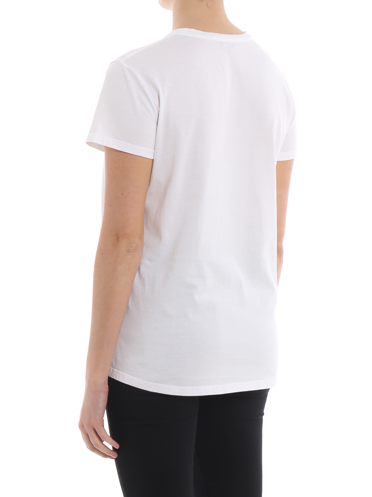 White cotton Tee Z013243885072 (ASPESI / Tシャツ・カットソー ) | ASPESI (アスペジ)(3)