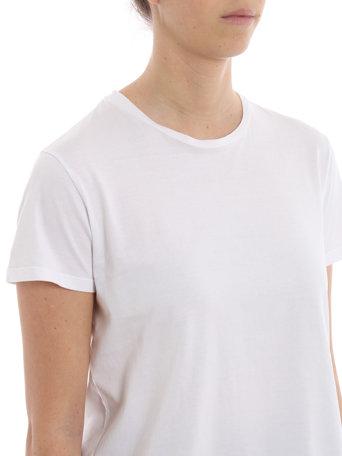 White cotton Tee Z013243885072 (ASPESI / Tシャツ・カットソー ) | ASPESI (アスペジ)(4)