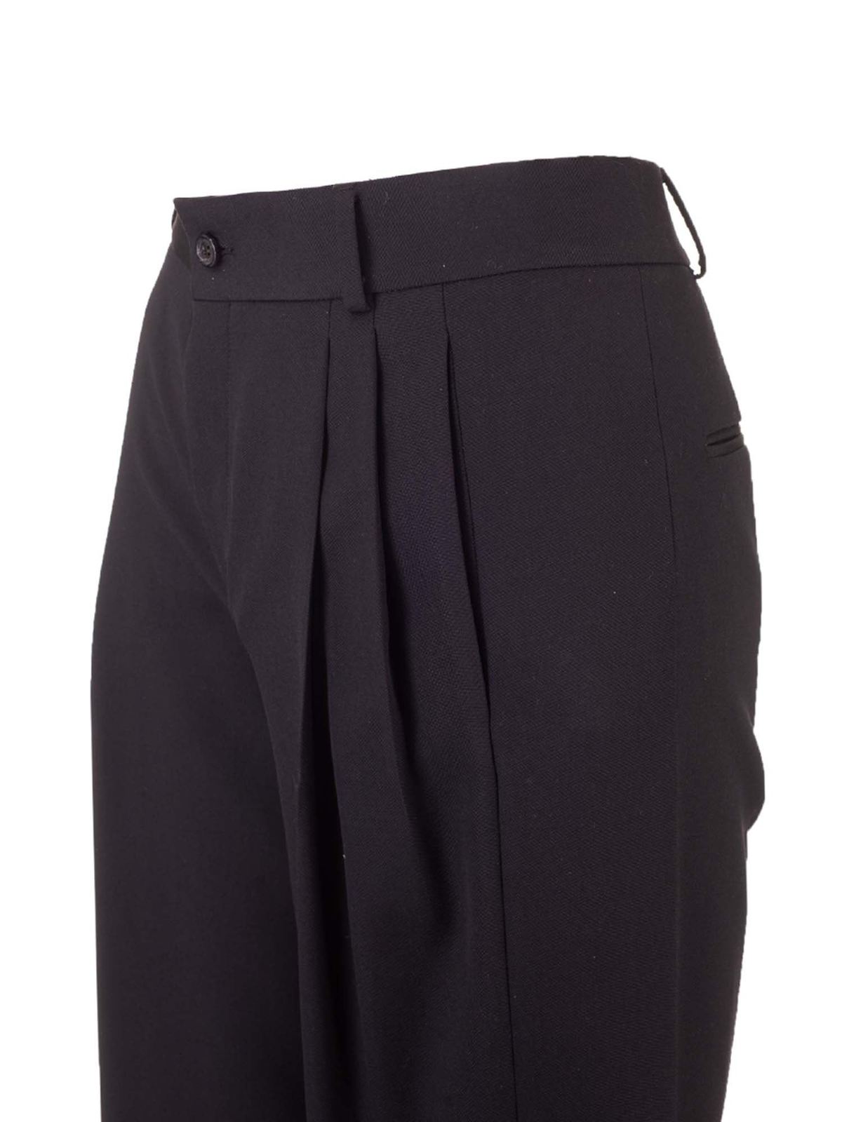 Front pleats pants in black 634975Y512W1000 (Saint Laurent / パンツ ) | Saint Laurent (サンローラン)(2)