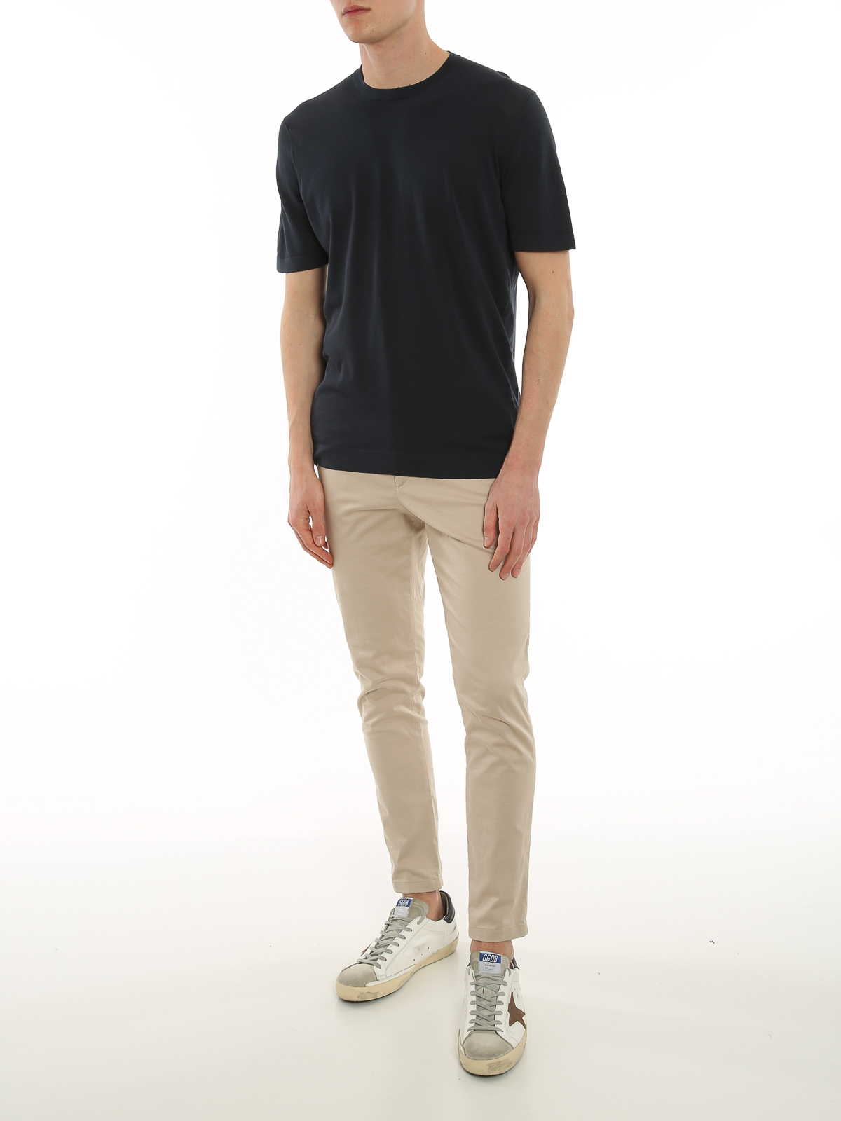 Soft jersey T-shirt D0GF100795 (Drumohr / Tシャツ・カットソー ) | Drumohr (ドルモア)(1)
