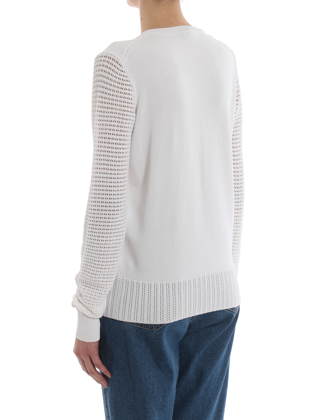Phoenix openwork sleeve white sweater F952TO56885001 (KENZO / ニット・セーター・カーディガン ) | KENZO (ケンゾー)(3)