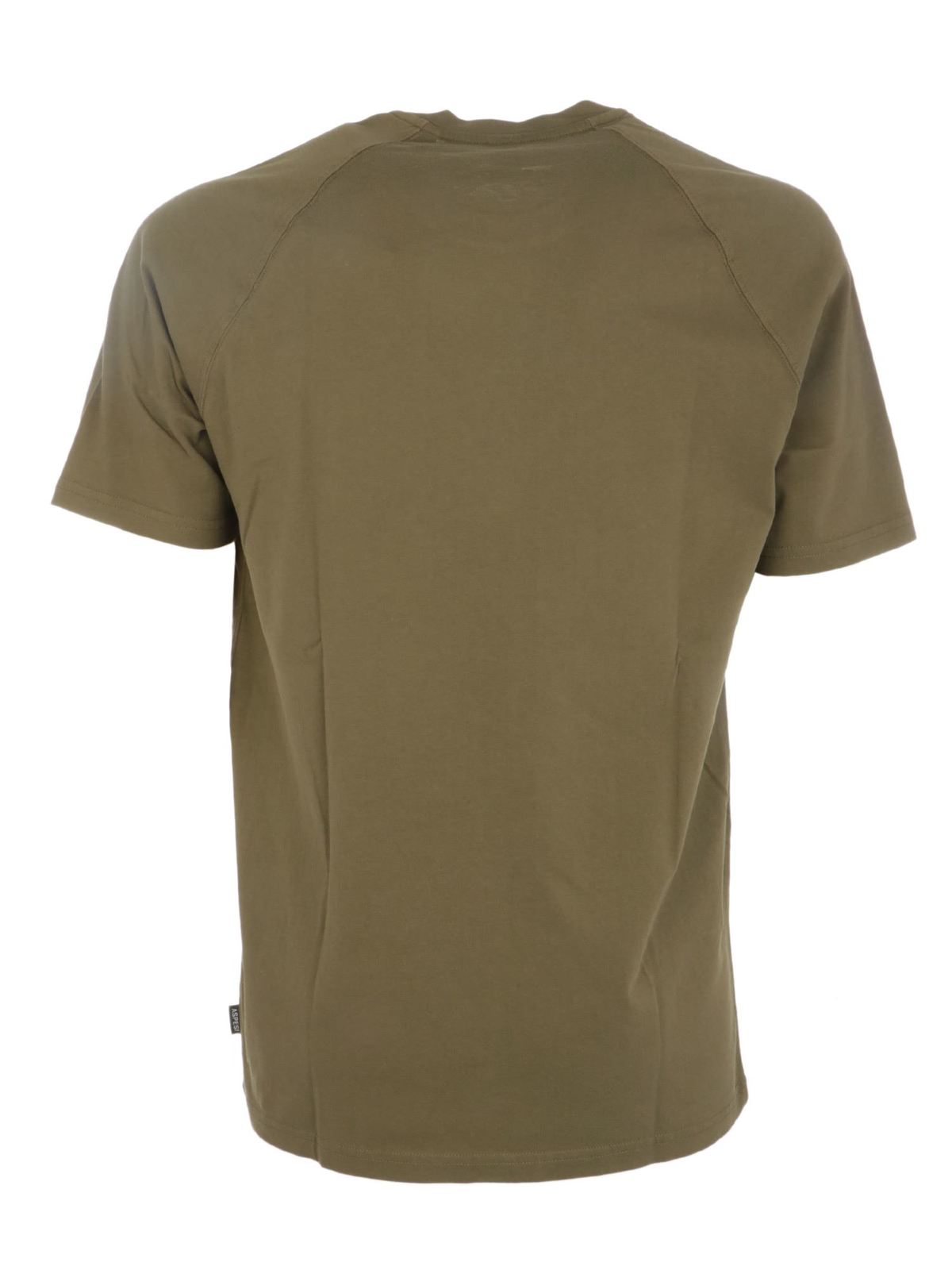 Logo label t-shirt in green AY28A33501395 (ASPESI / Tシャツ・カットソー ) | ASPESI (アスペジ)(1)
