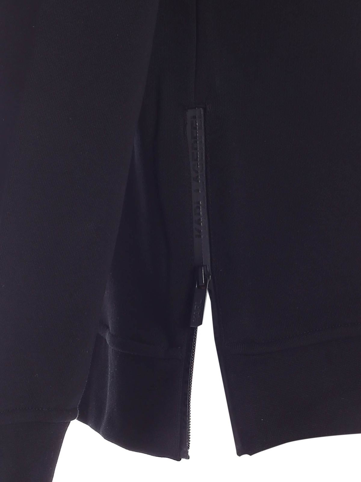 Logo label sweatshirt in black 705014511900990 (KARL LAGERFELD / スウェット・フーディー ) | KARL LAGERFELD (カール・ラガーフェルド)(2)
