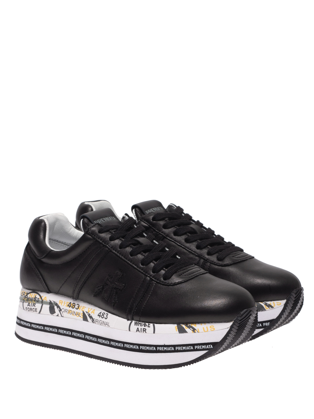Black leather Beth 3873 sneakers BETH3873 (PREMIATA / スニーカー ) | PREMIATA (プレミアータ)(1)