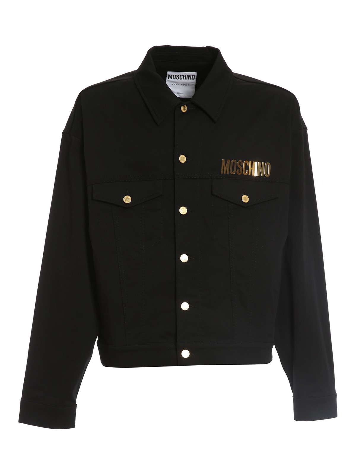 Gold-tone metal logo jacket 061302210555 (MOSCHINO / ジーンズ ) | MOSCHINO (モスキーノ)