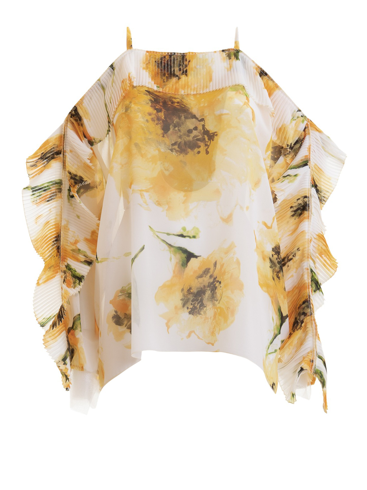 Floral printed off the shoulder blouse 7567125 (BLUGIRL / シャツ・ブラウス ) | BLUGIRL (ブルーガール)