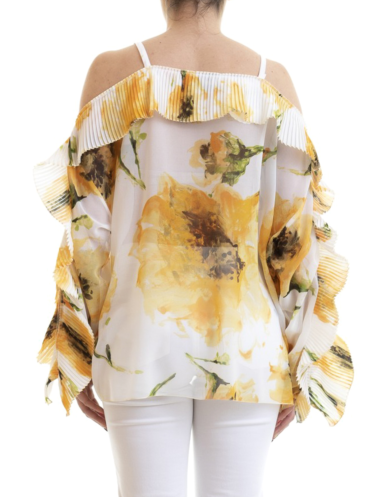Floral printed off the shoulder blouse 7567125 (BLUGIRL / シャツ・ブラウス ) | BLUGIRL (ブルーガール)(3)