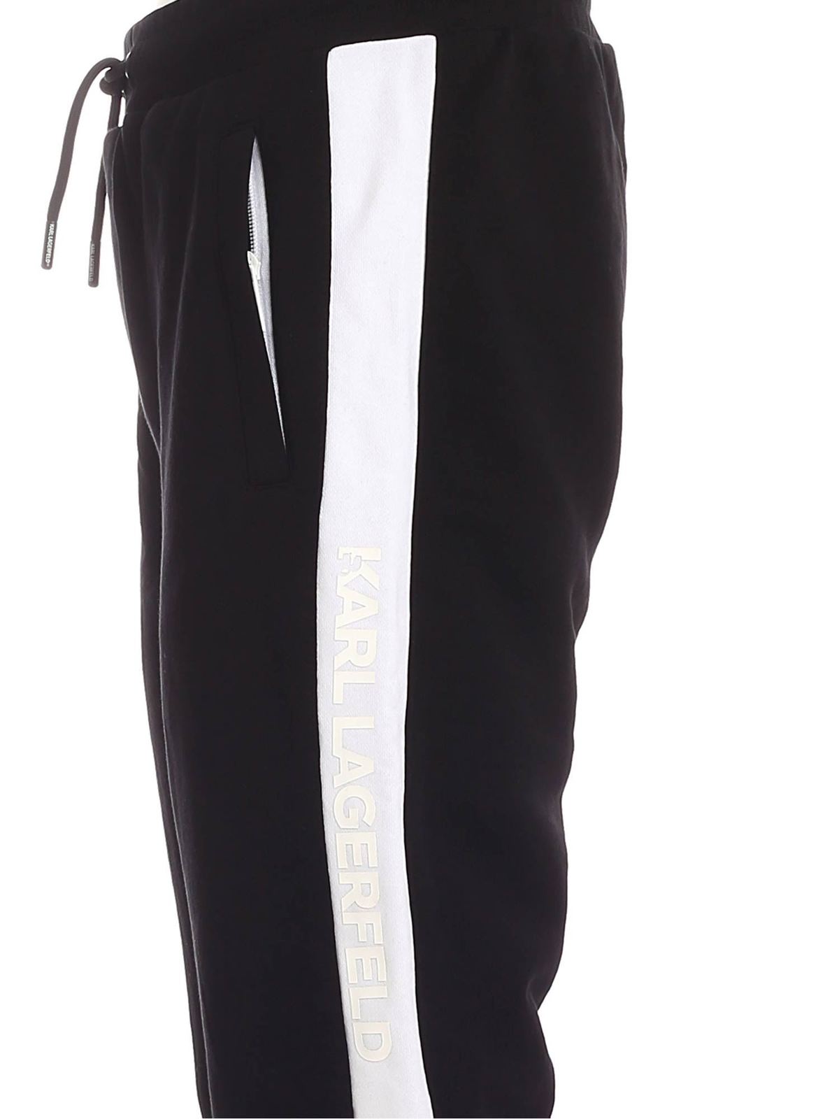 Contrasting details joggers in black 705076511900990 (KARL LAGERFELD / パンツ ) | KARL LAGERFELD (カール・ラガーフェルド)(2)