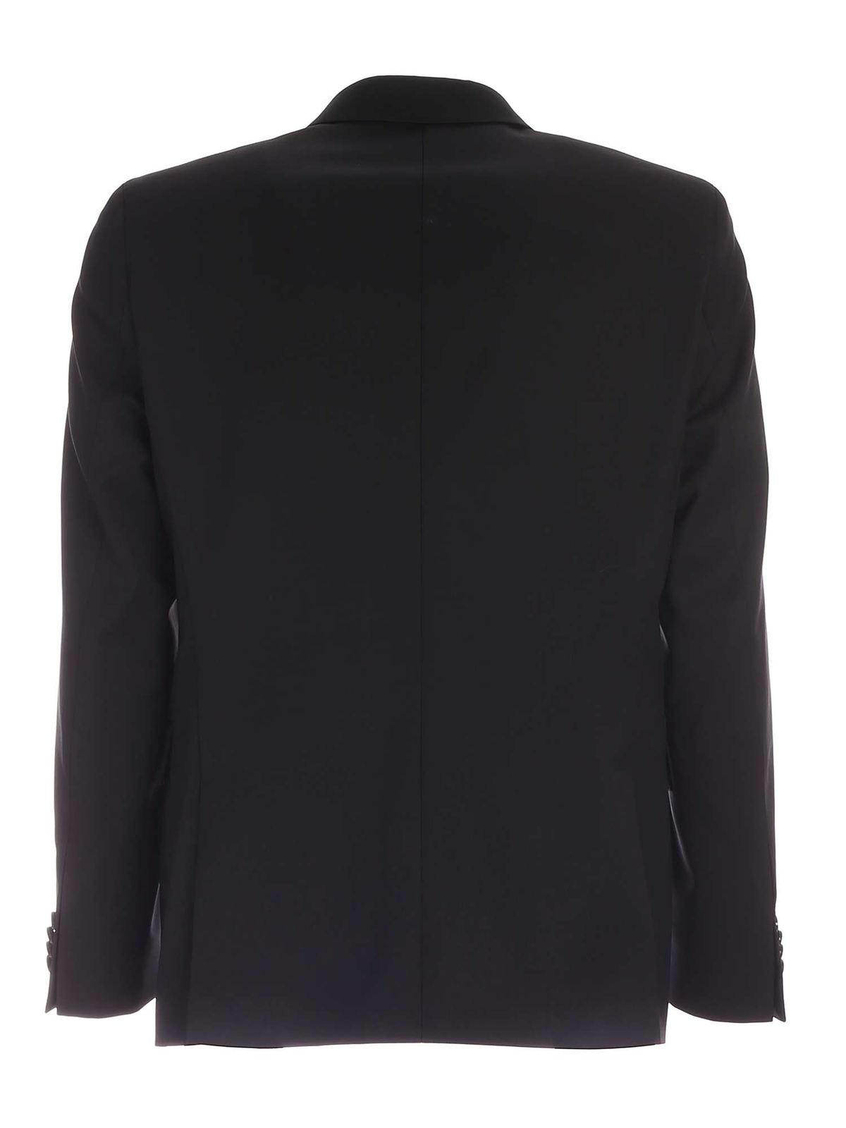 Logo label jacket in black 15524510511083990 (KARL LAGERFELD / スーツ・ジャケット ) | KARL LAGERFELD (カール・ラガーフェルド)(1)