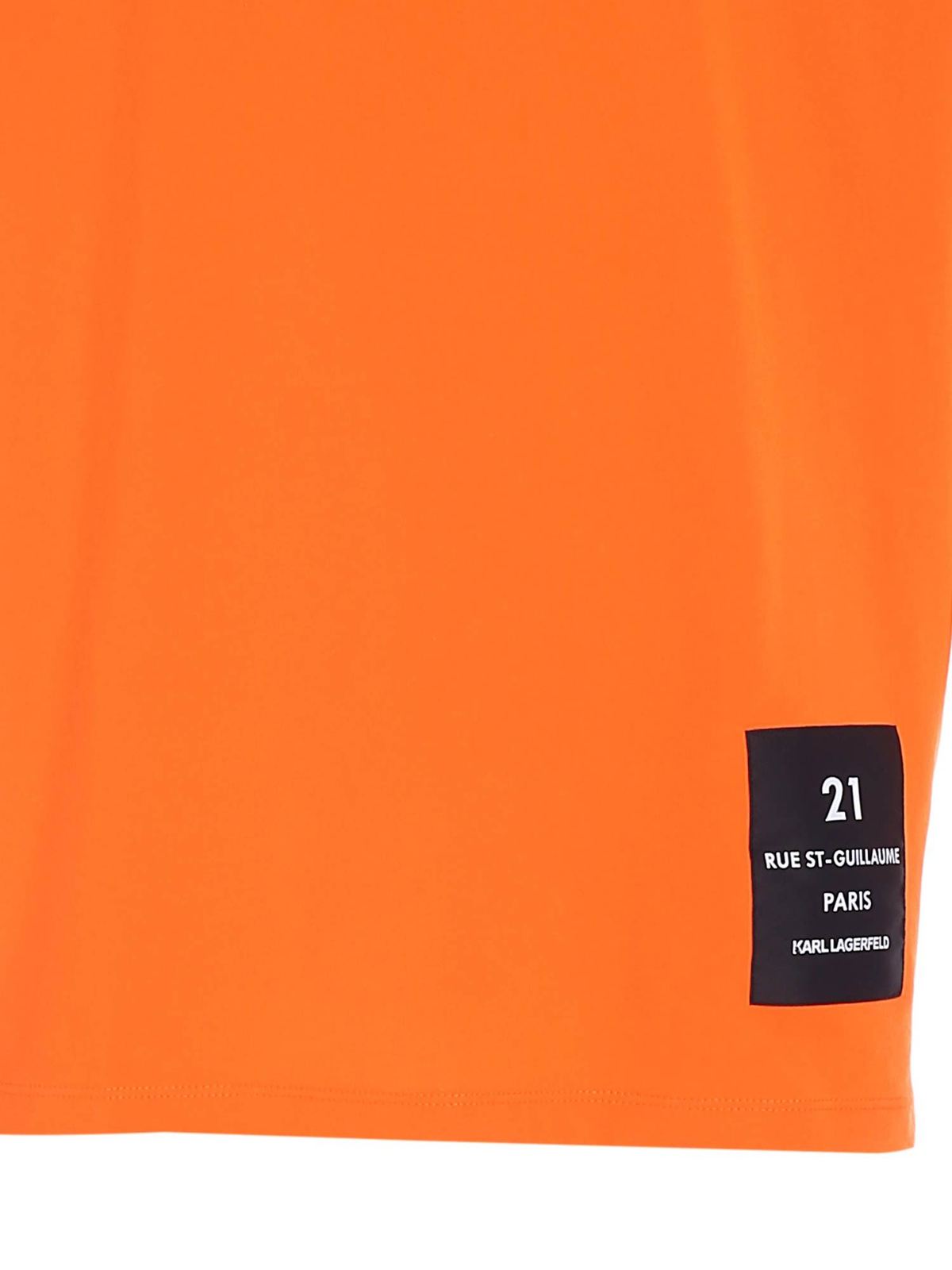 Logo label T-shirt in orange 755042511224170 (KARL LAGERFELD / Tシャツ・カットソー ) | KARL LAGERFELD (カール・ラガーフェルド)(2)