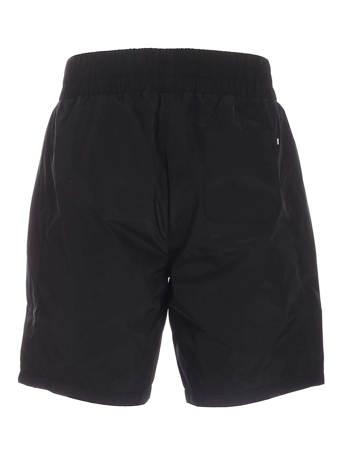 Logo label shorts in black 255770511571990 (KARL LAGERFELD / ショートパンツ ) | KARL LAGERFELD (カール・ラガーフェルド)(1)