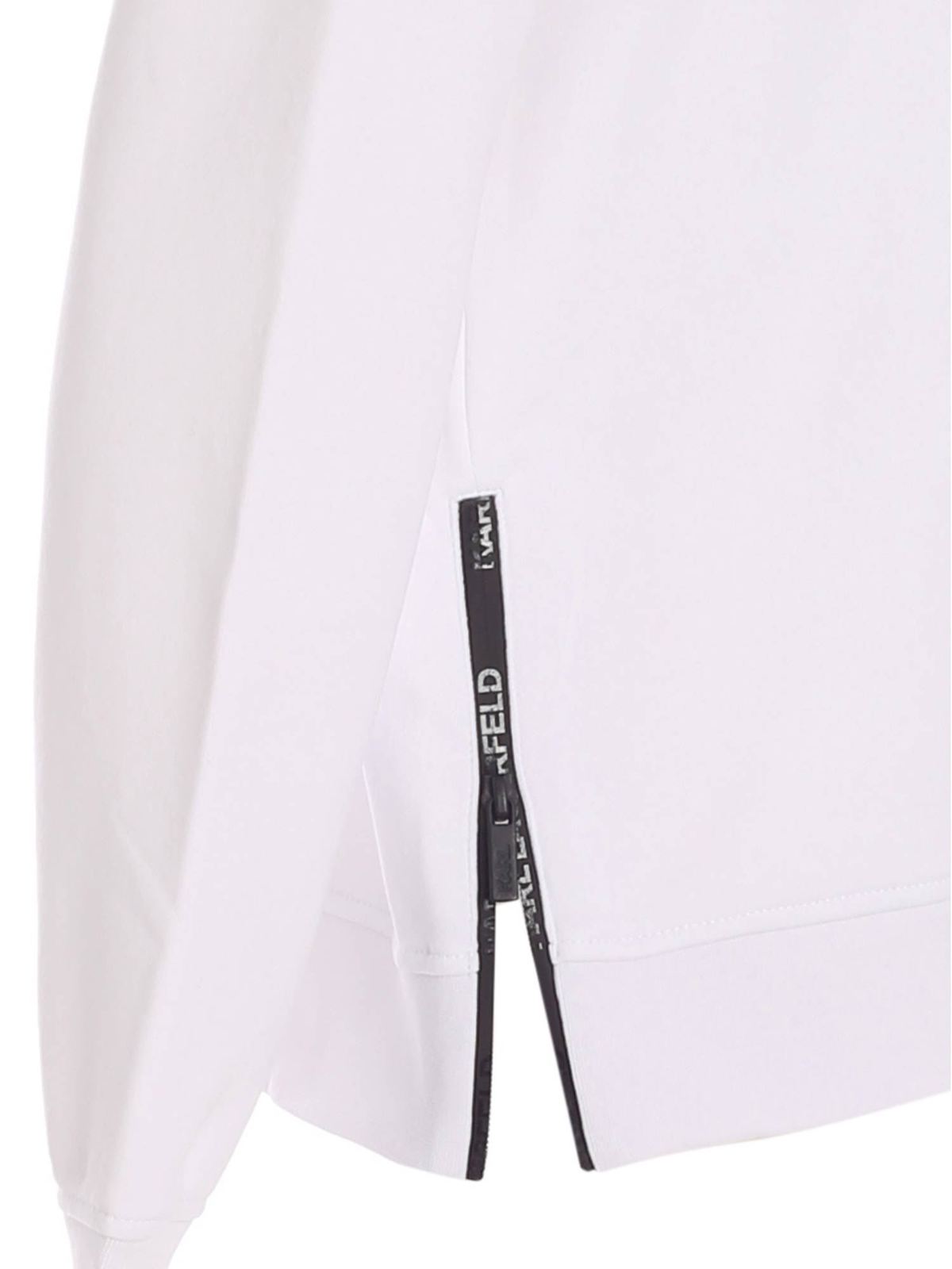 Contrasting print sweatshirt in white 70507051190010 (KARL LAGERFELD / スウェット・フーディー ) | KARL LAGERFELD (カール・ラガーフェルド)(2)