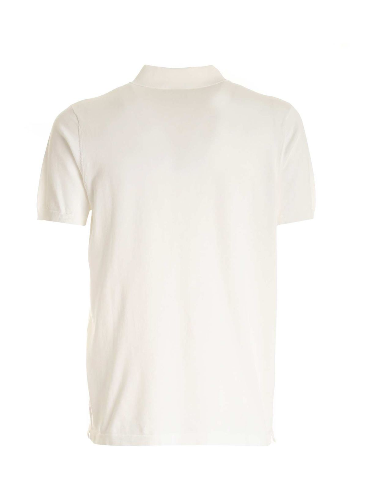 Three-button polo shirt in white M040337101072 (ASPESI / ポロシャツ ) | ASPESI (アスペジ)(1)