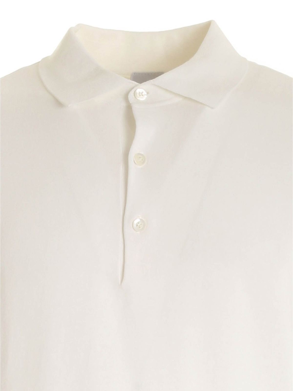 Three-button polo shirt in white M040337101072 (ASPESI / ポロシャツ ) | ASPESI (アスペジ)(2)