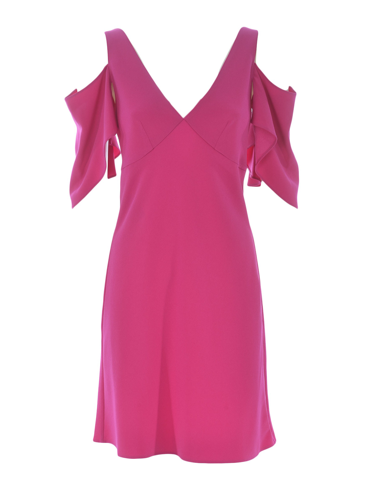 Crepe short dress with cut-out shoulders 554532RMF155214 (McQ / ワンピース・ドレス・オールインワン ) | McQ (マックキュー)
