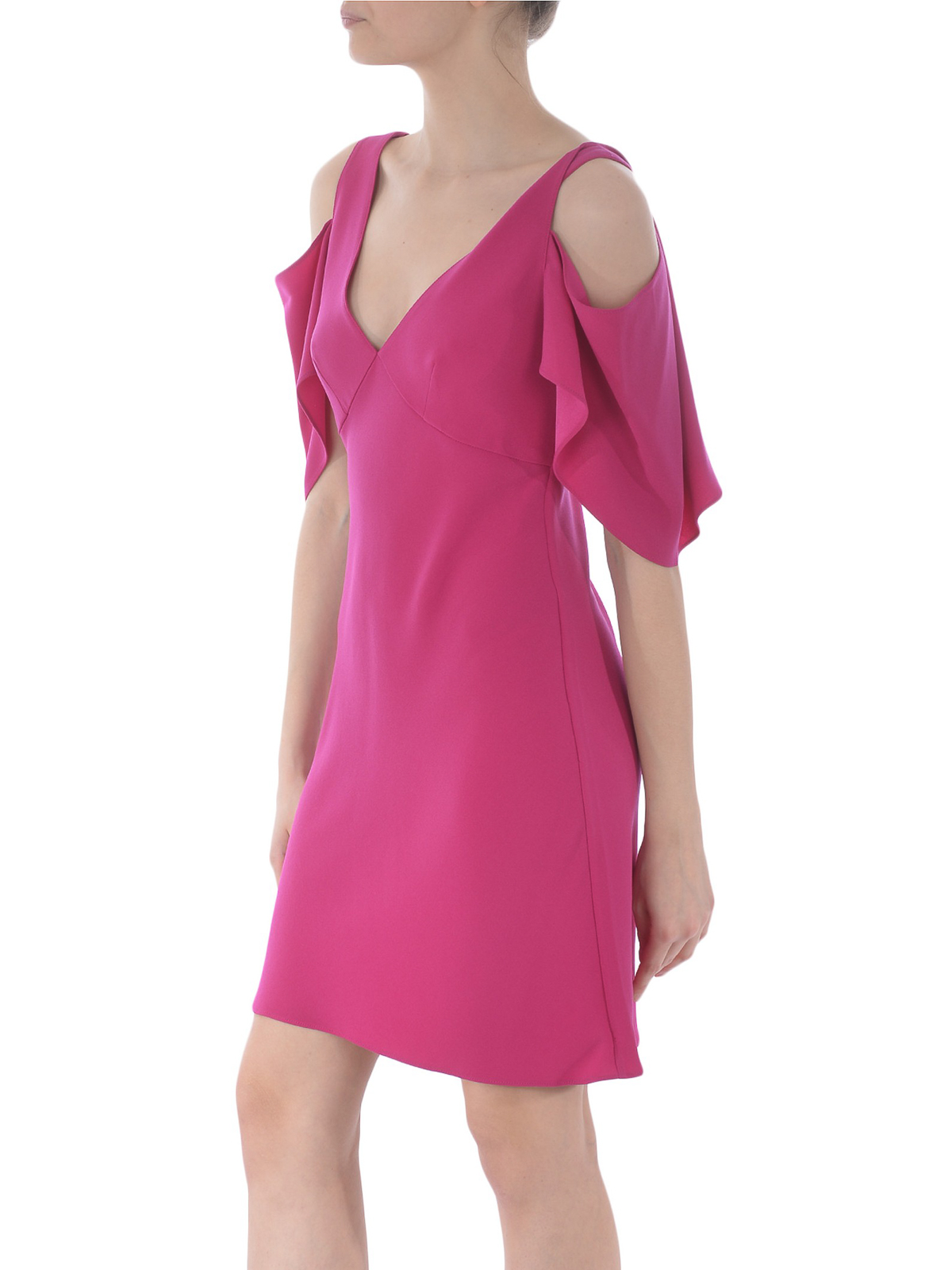 Crepe short dress with cut-out shoulders 554532RMF155214 (McQ / ワンピース・ドレス・オールインワン ) | McQ (マックキュー)(2)