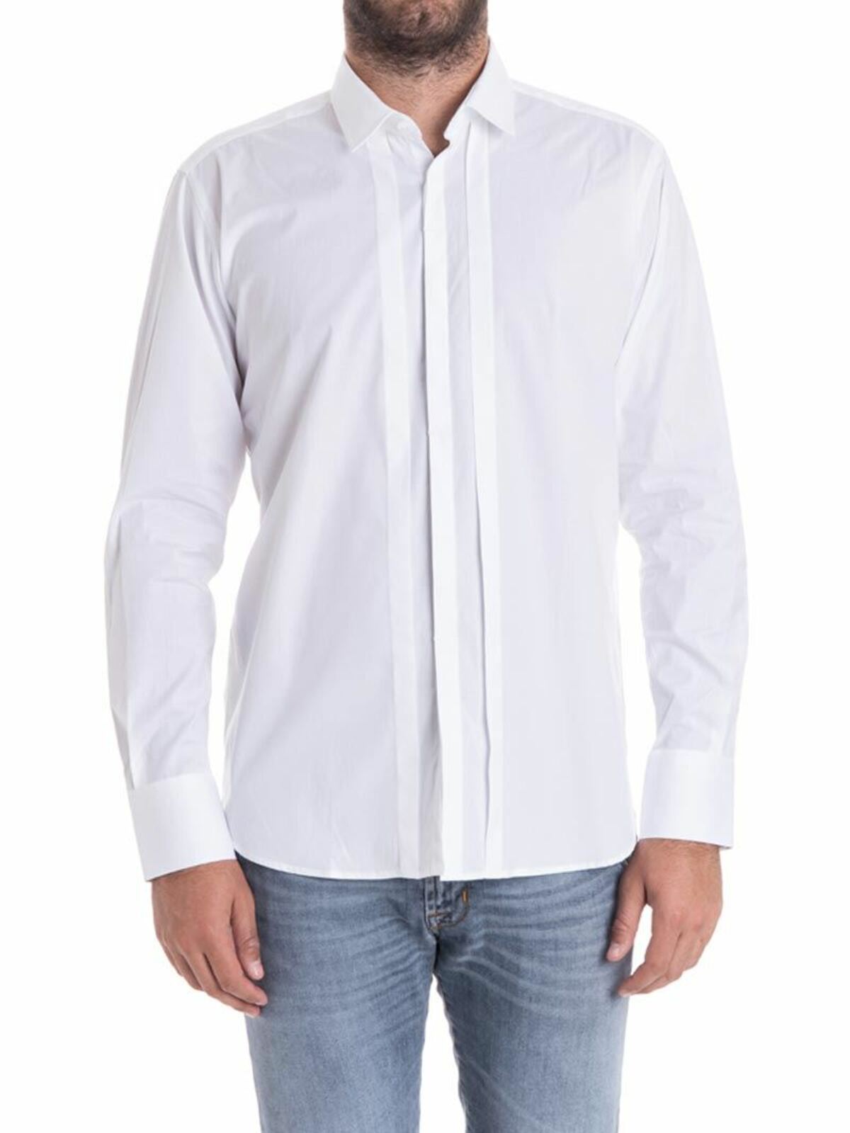 Stretch cotton shirt 60500457269910 (KARL LAGERFELD / シャツ・ブラウス ) | KARL LAGERFELD (カール・ラガーフェルド)