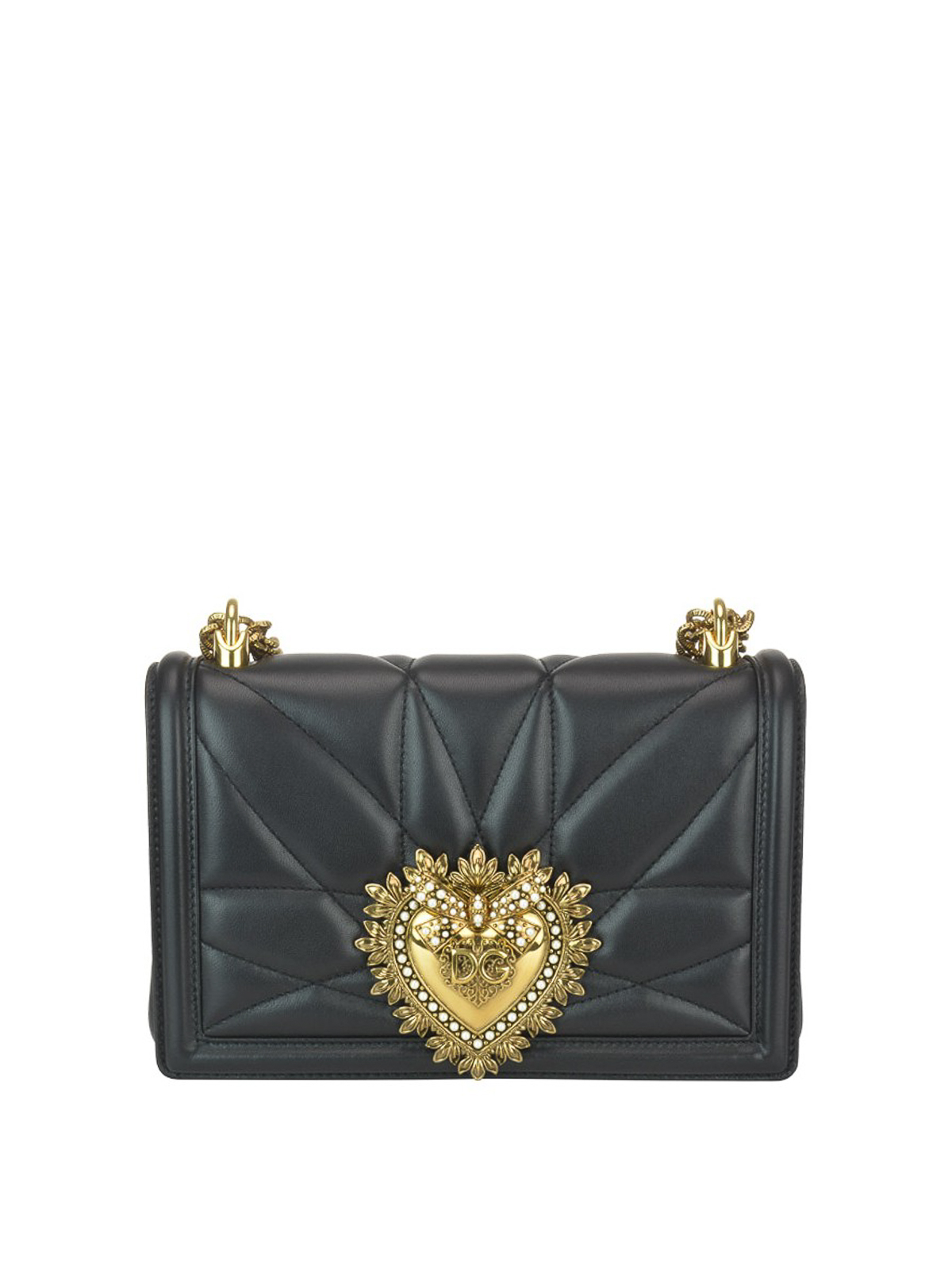Devotion black quilted leather bag BB6652AV96780999 (Dolce & Gabbana / ハンドバッグ・ショルダーバッグ ) | Dolce & Gabbana (ドルチェガッバーナ)
