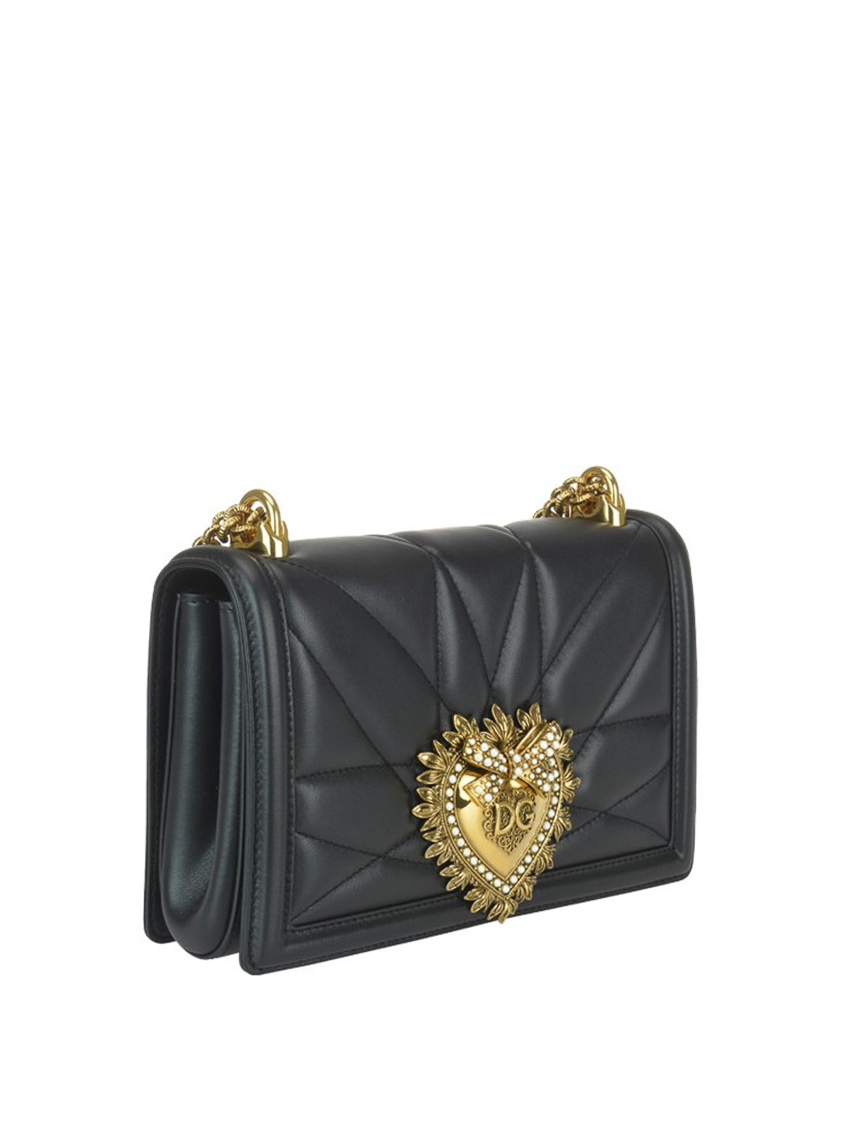 Devotion black quilted leather bag BB6652AV96780999 (Dolce & Gabbana / ハンドバッグ・ショルダーバッグ ) | Dolce & Gabbana (ドルチェガッバーナ)(1)