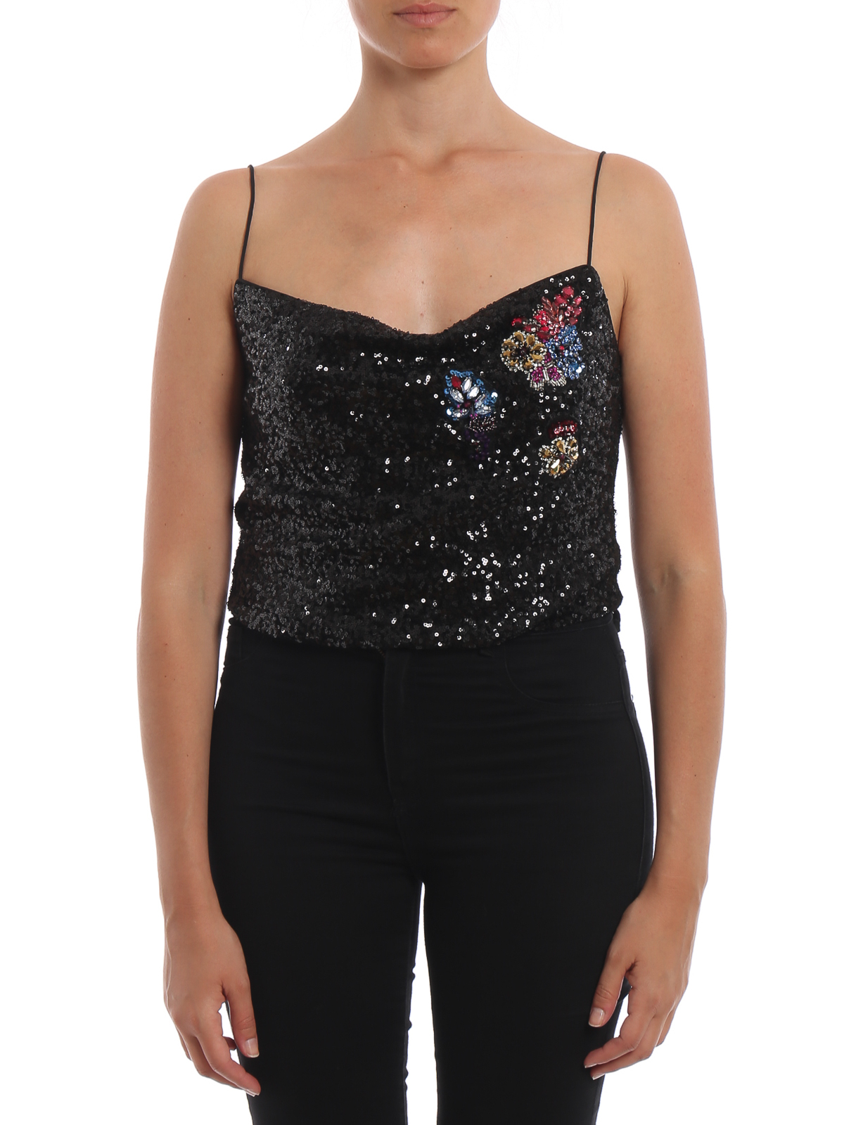 Lucidare sequined bodysuit 1G1495Y5MVZ99 (PINKO / タンクトップ・キャミソール ) | PINKO (ピンコ)(2)