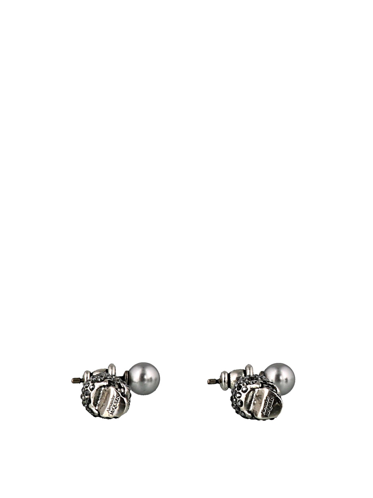 Pave Skull silver-tone earrings 582698J160Y1338 (Alexander McQUEEN / ピアス・イヤリング ) | Alexander McQUEEN (アレキサンダー・マックイーン)(2)