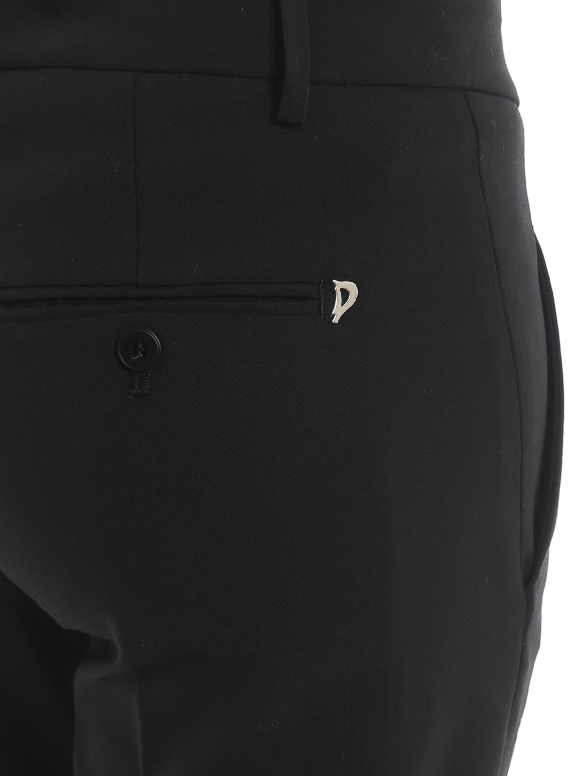 Perfect wool blend black trousers DP066TS0009XXX999 (DONDUP / パンツ ) | DONDUP (ドンダップ)(4)