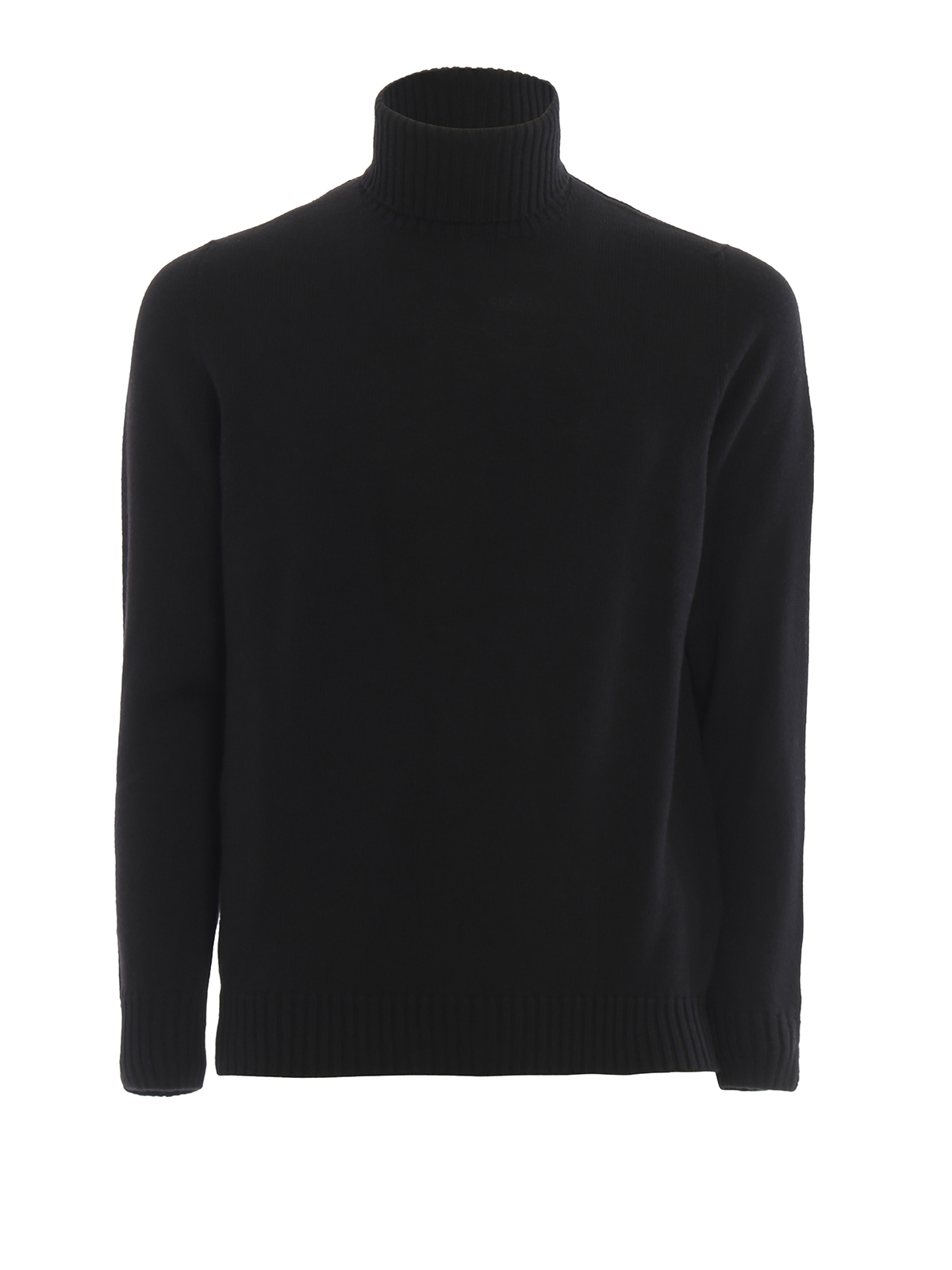 Black merino wool turtleneck sweater D7M104690 (Drumohr / ニット・セーター・カーディガン ) | Drumohr (ドルモア)